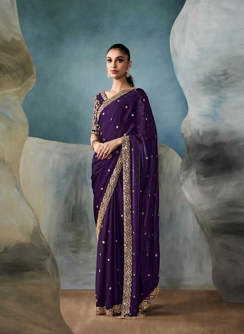 PURPLE SILK SAREES