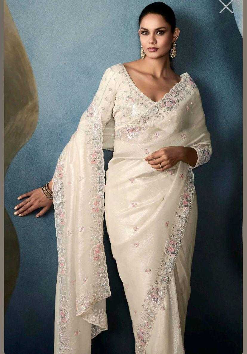 WHITE SAREES