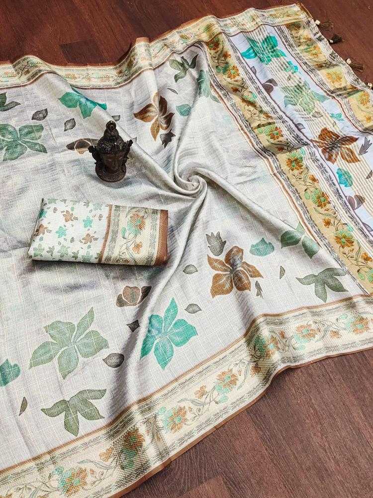 PRINTED SILK SAREE