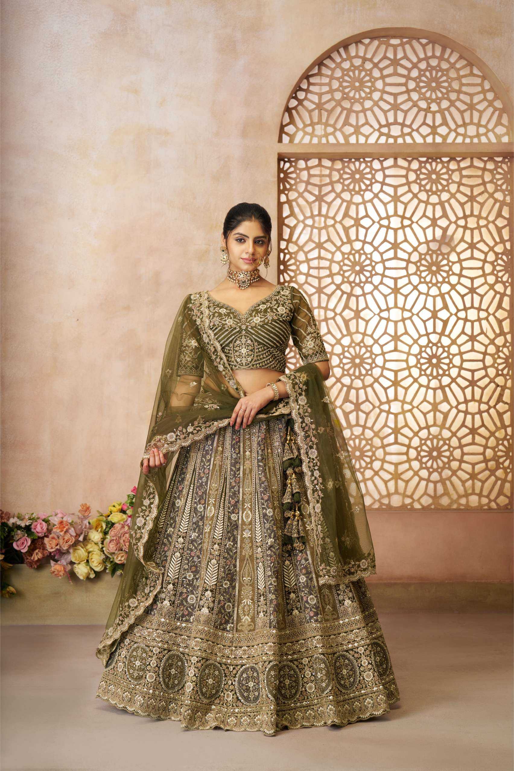 NET LEHENGA CHOLI