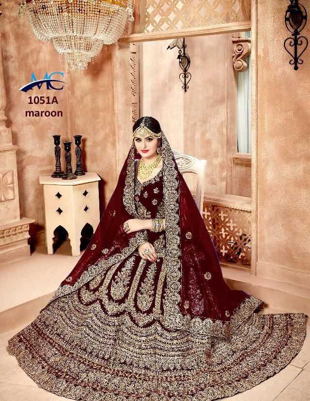 VELVET LEHENGA