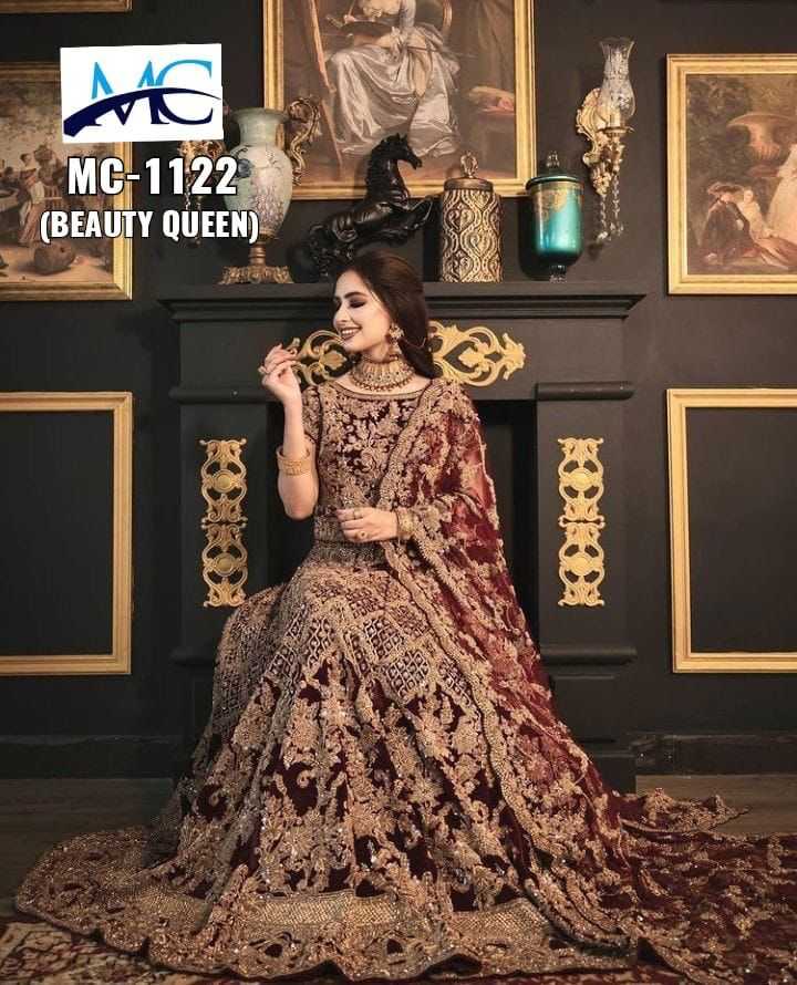 VELVET LEHENGA