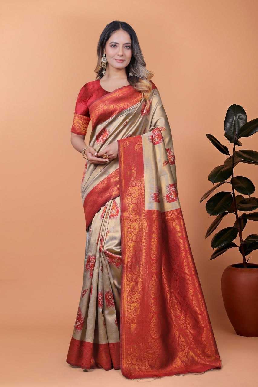 BANARASI SILK SAREES WITH ZARI WORK