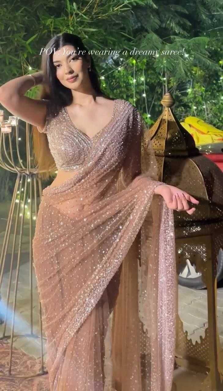 SEQUINS WORK SAREE