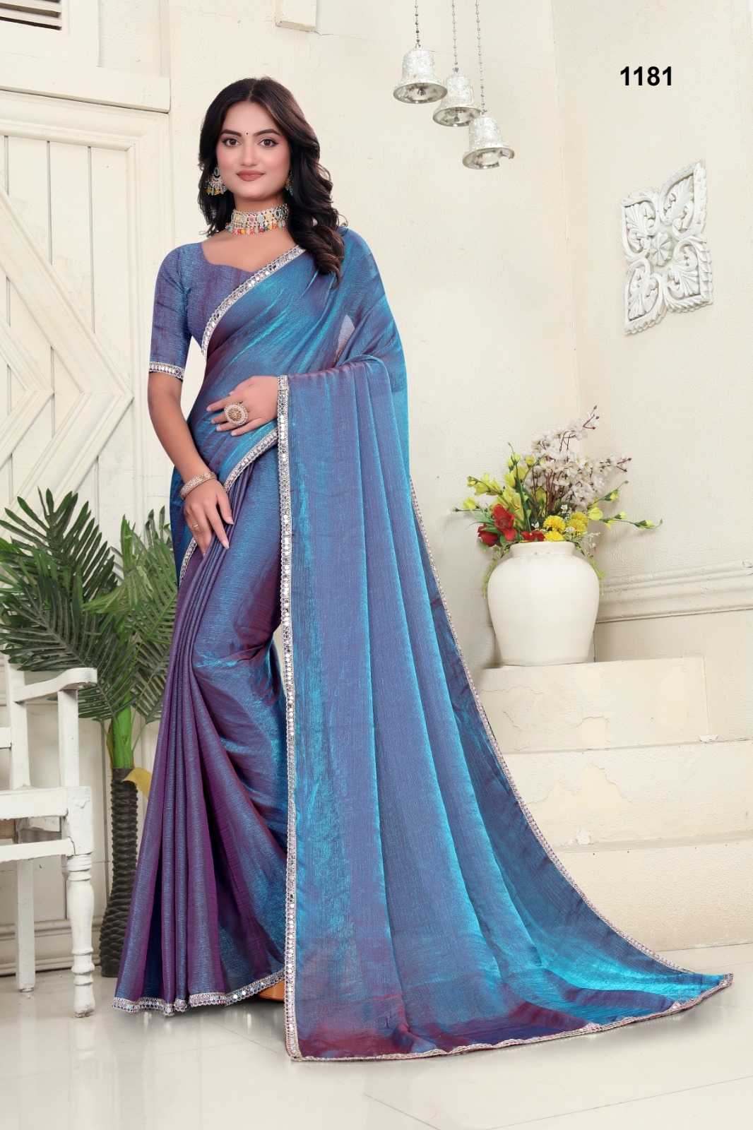 MIRROR WORK SAREE