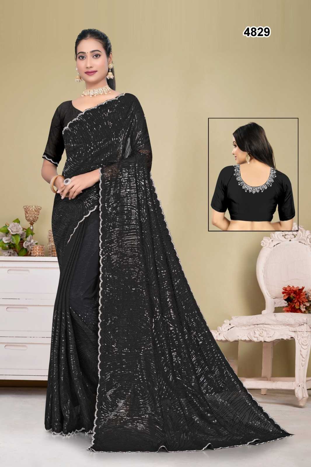 BLACK SAREES