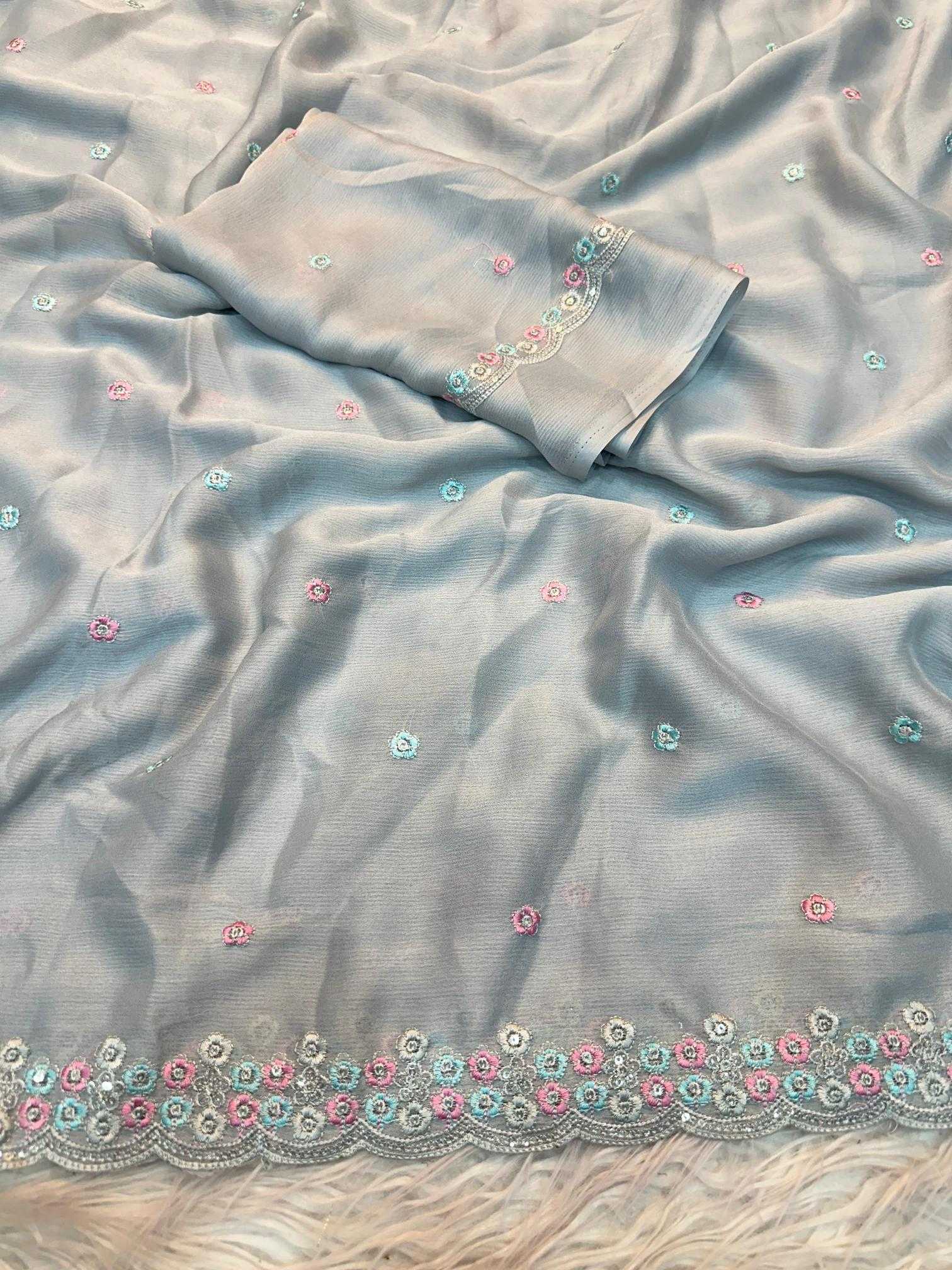 EMBROIDERED SILK SAREES