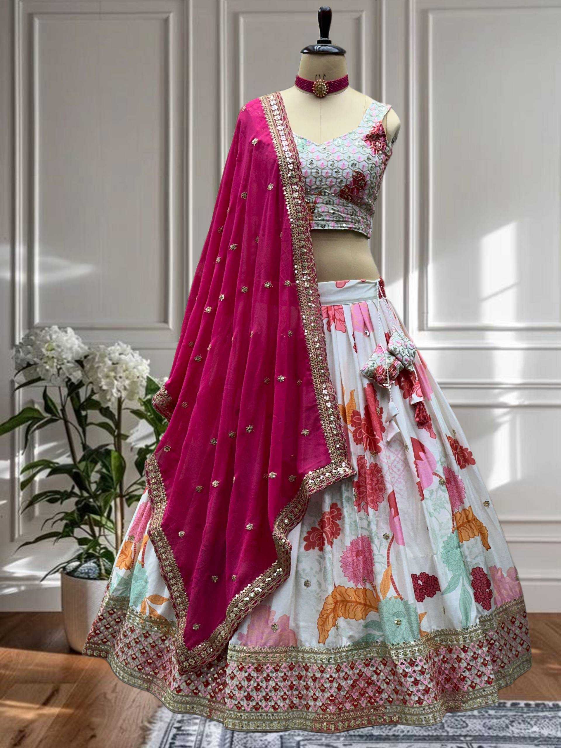 EMBROIDERED LEHENGA