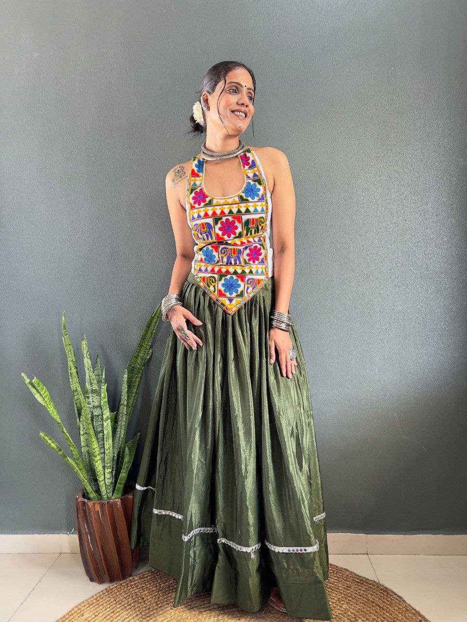 EMBROIDERED LEHENGA