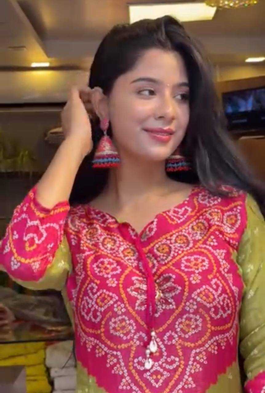 MIRROR WORK KURTI