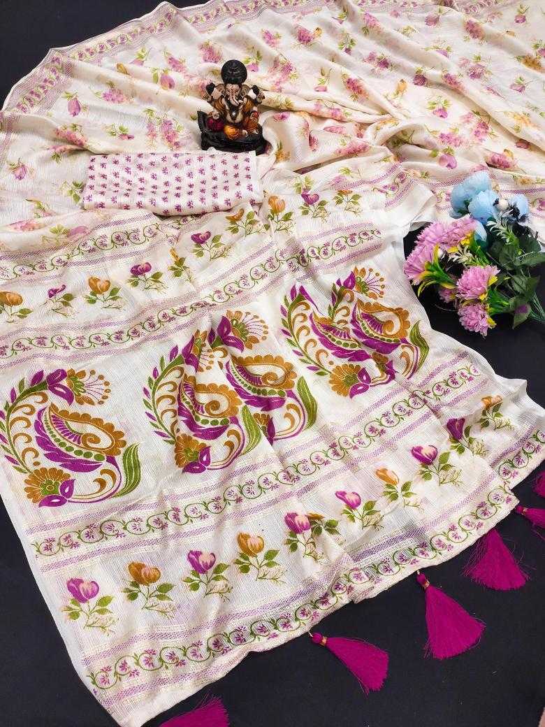 PRINTED SILK SAREE