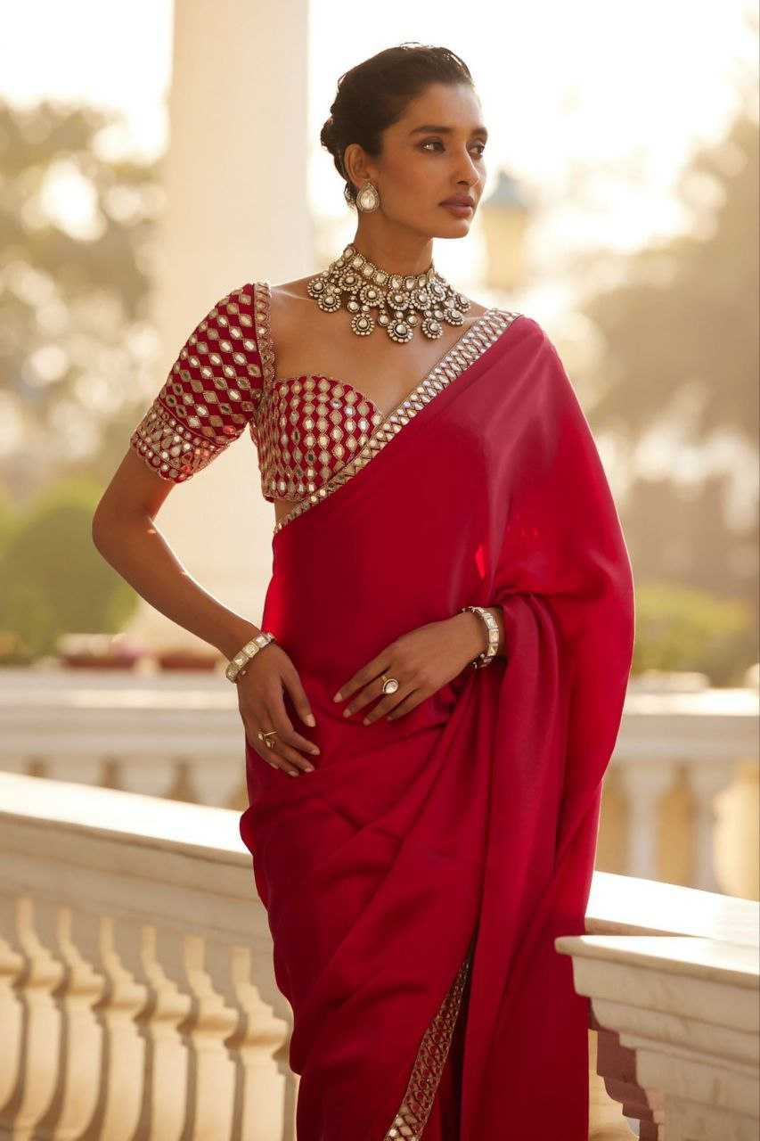 MIRROR WORK SAREE