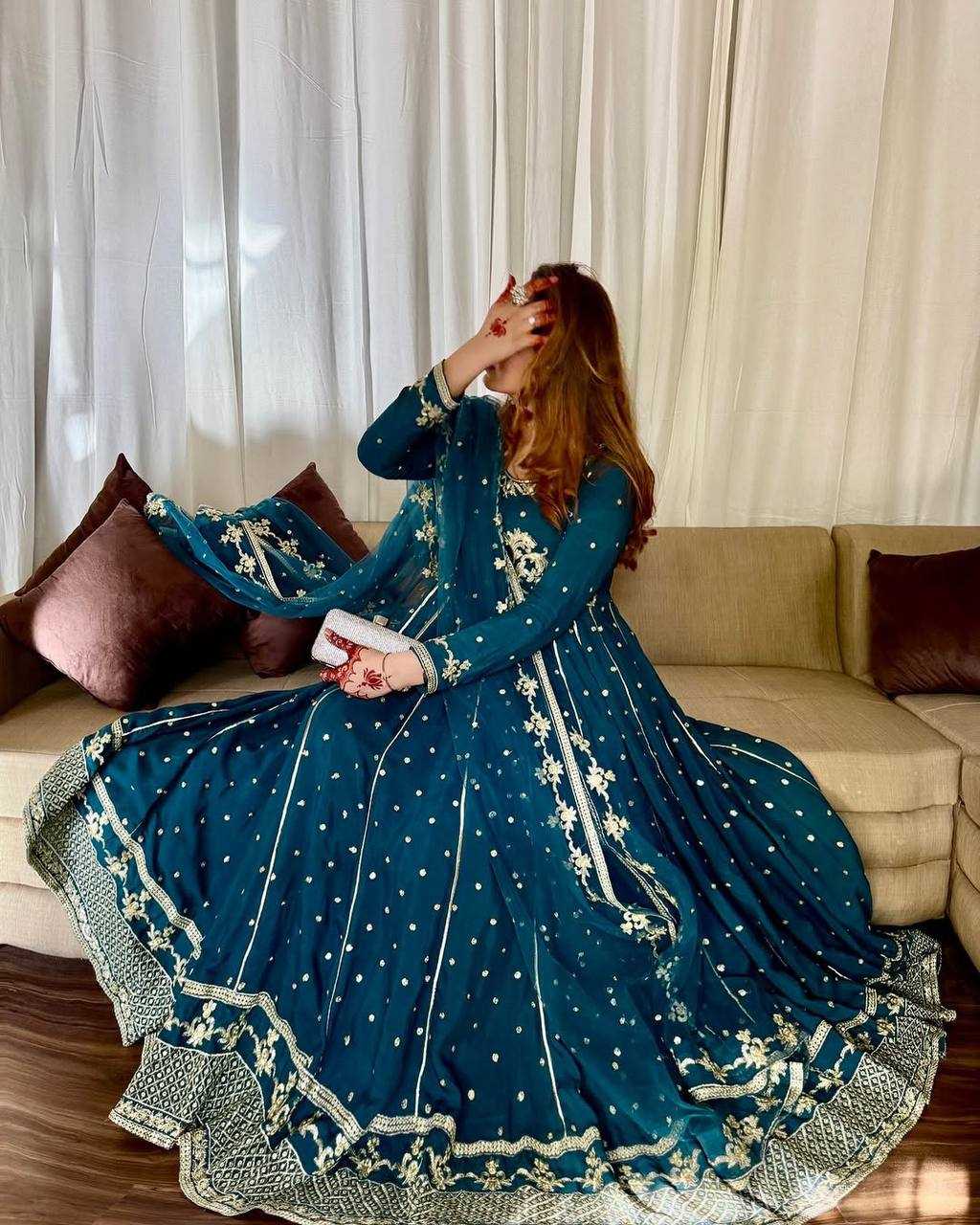 EMBROIDERED GOWN