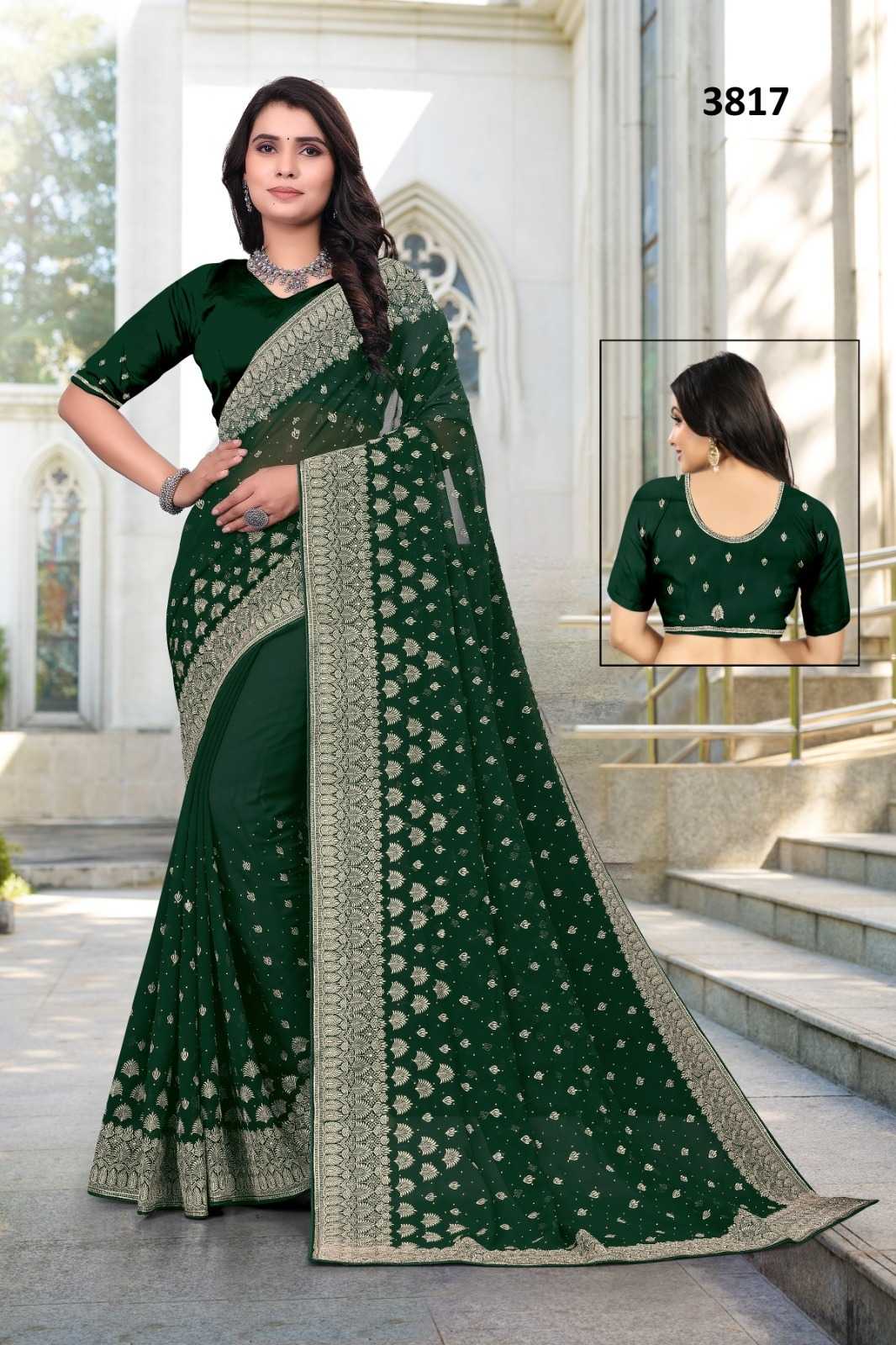 STONE WORK SAREE
