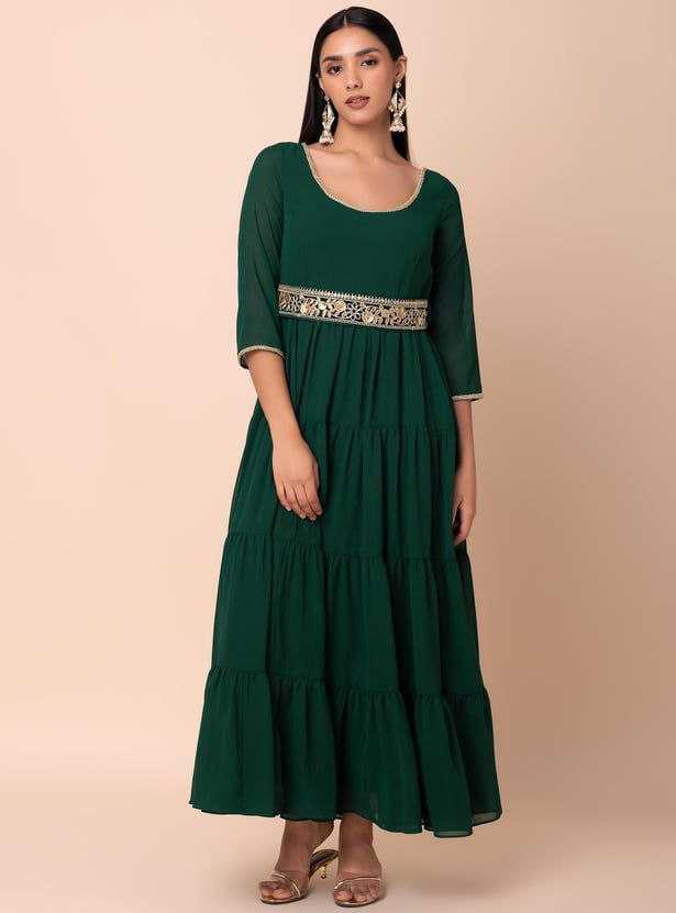GOWN WITH BELT