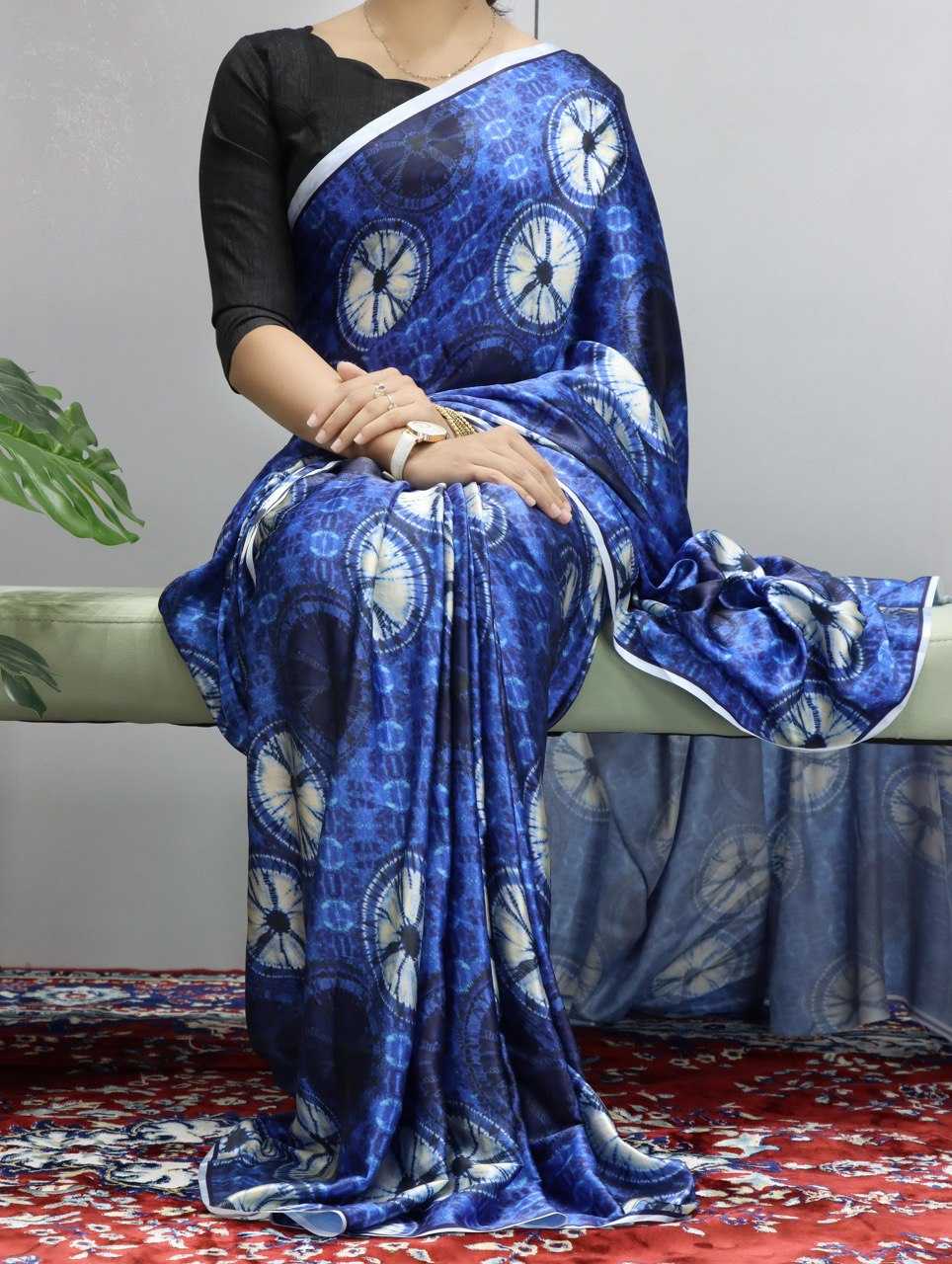CRAPE SATIN SAREES