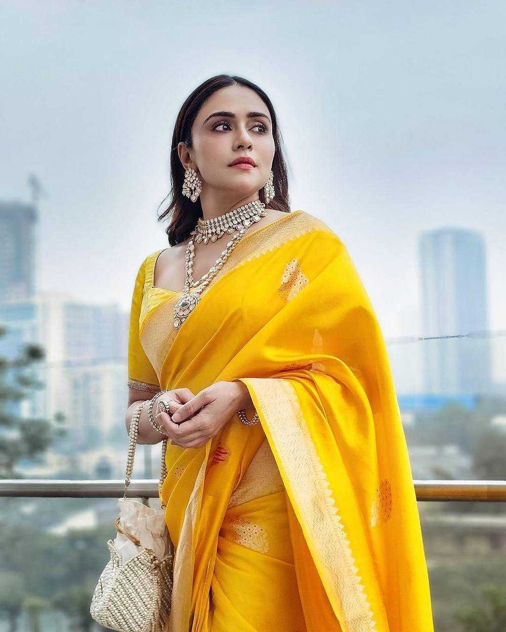 YELLOW SILK SAREES
