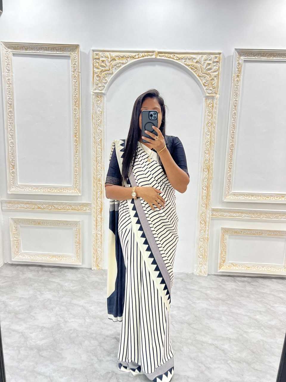 CRAPE SATIN SAREES