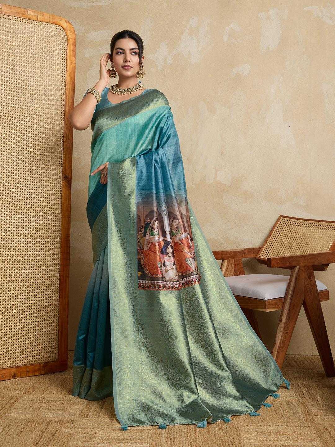 PRINTED SILK SAREE
