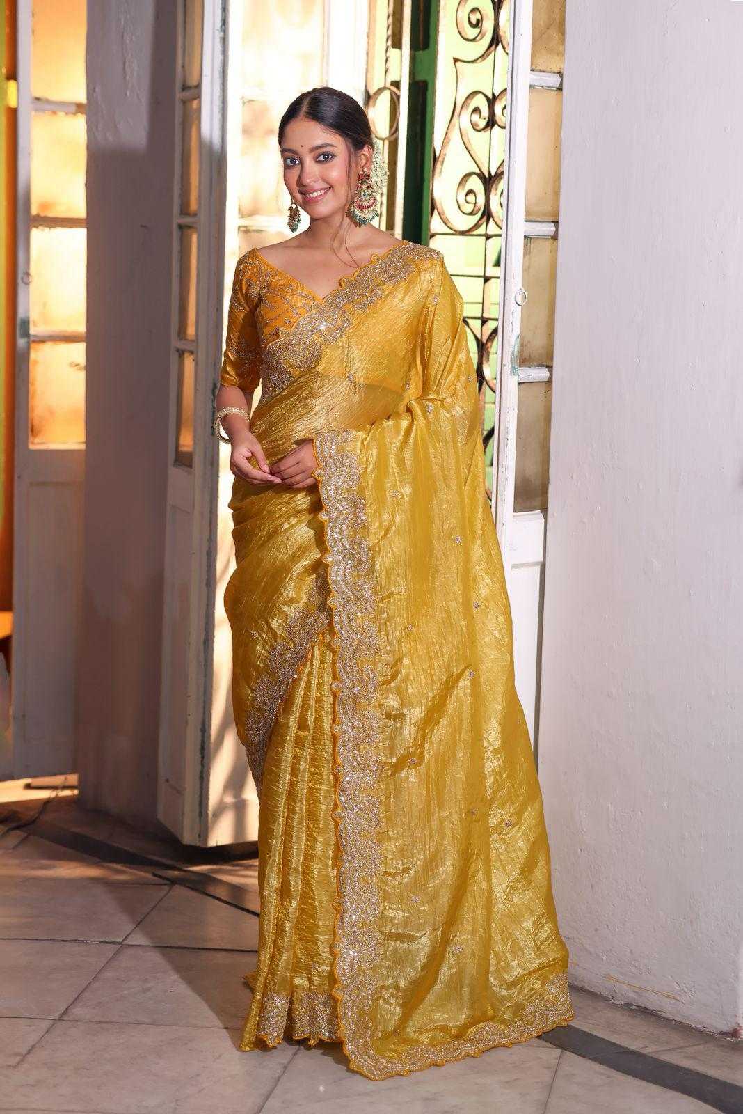YELLOW SAREES