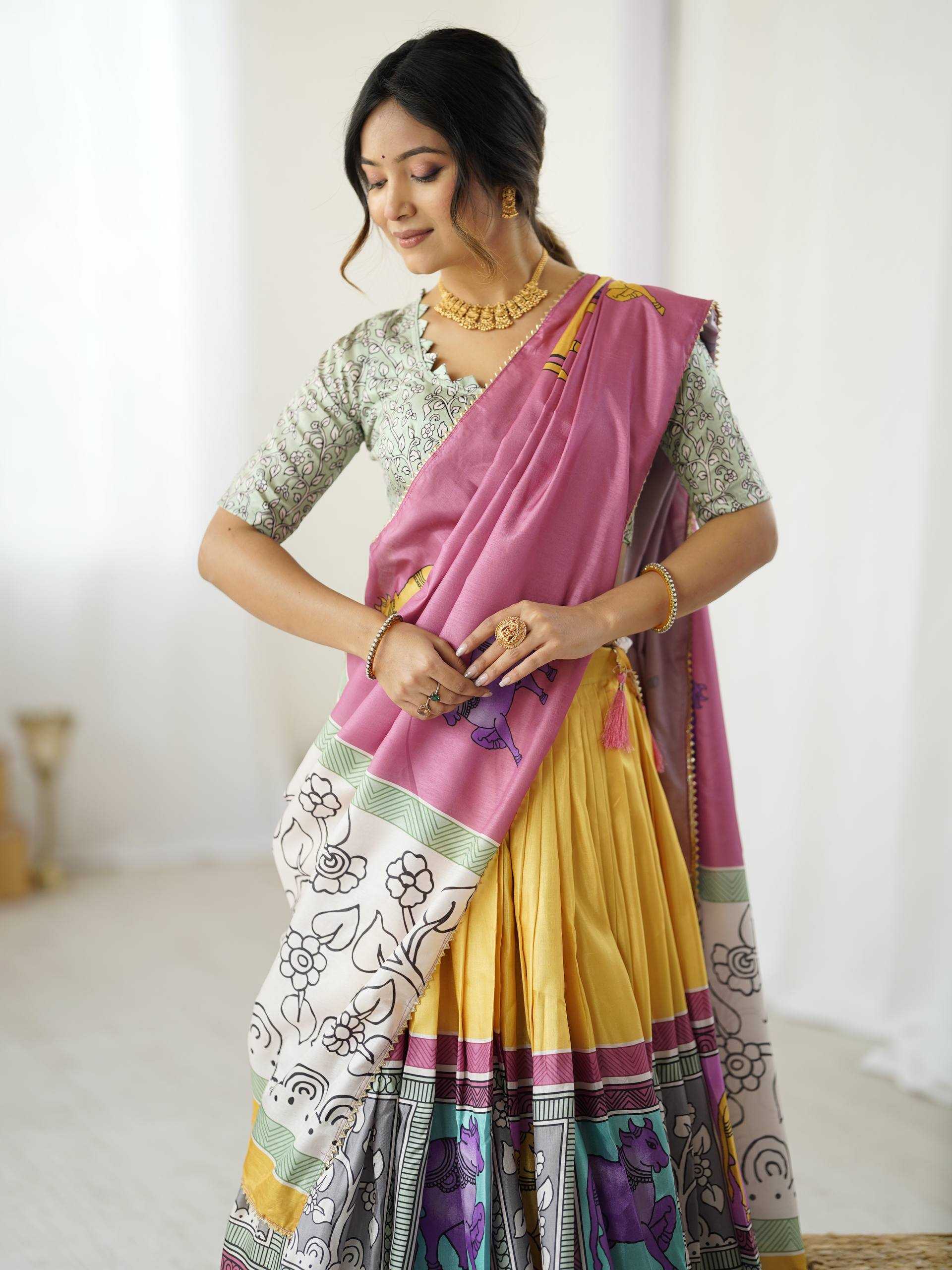 KALAMKARI LEHENGA