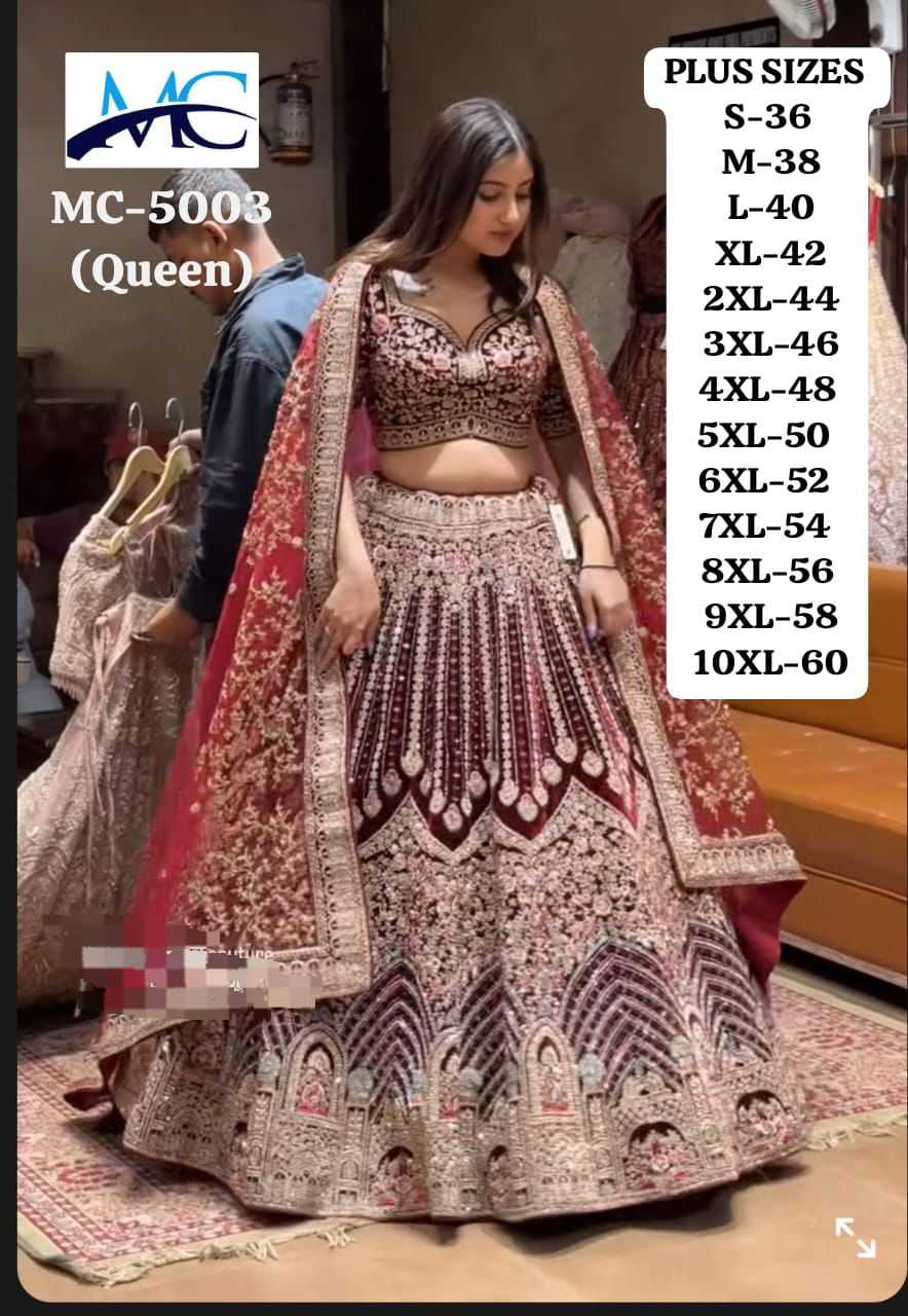 VELVET LEHENGA