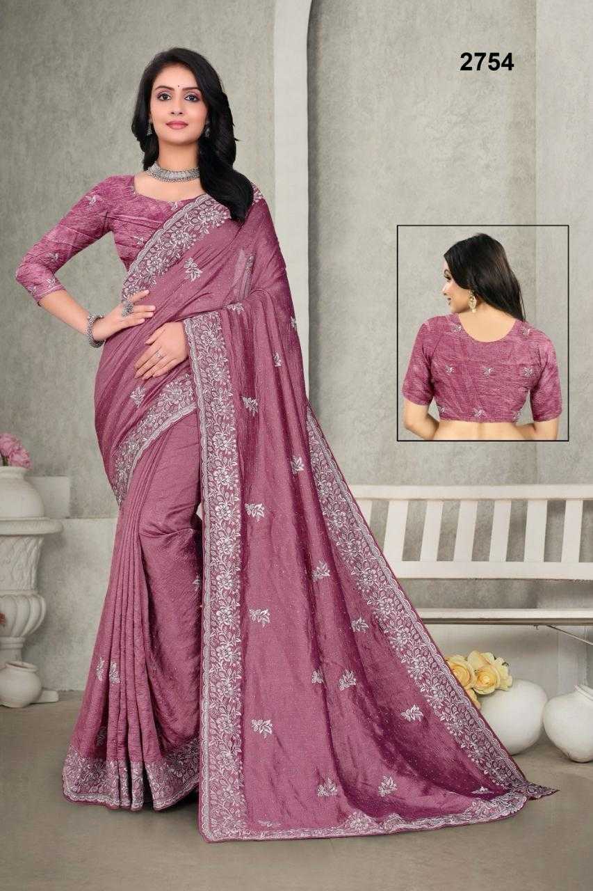 SILK SAREES WITH STONE WORK