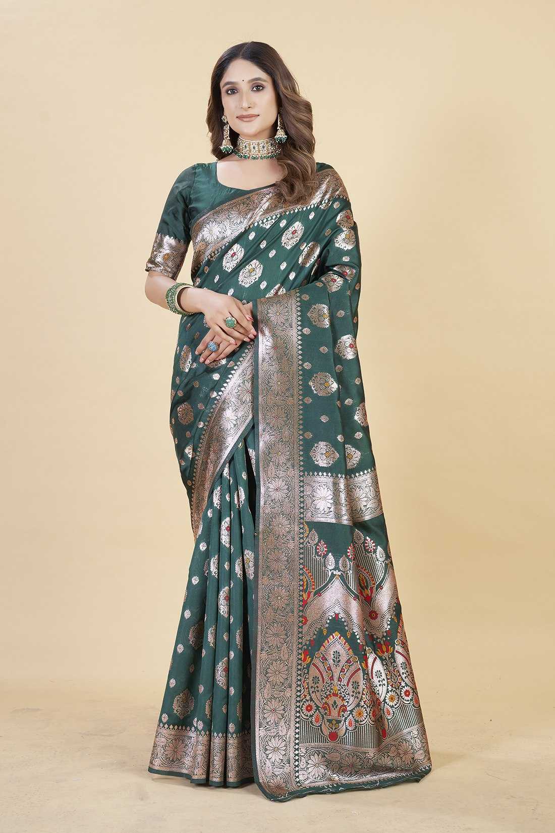 SILK SAREES WITH CONTRAST PALLU