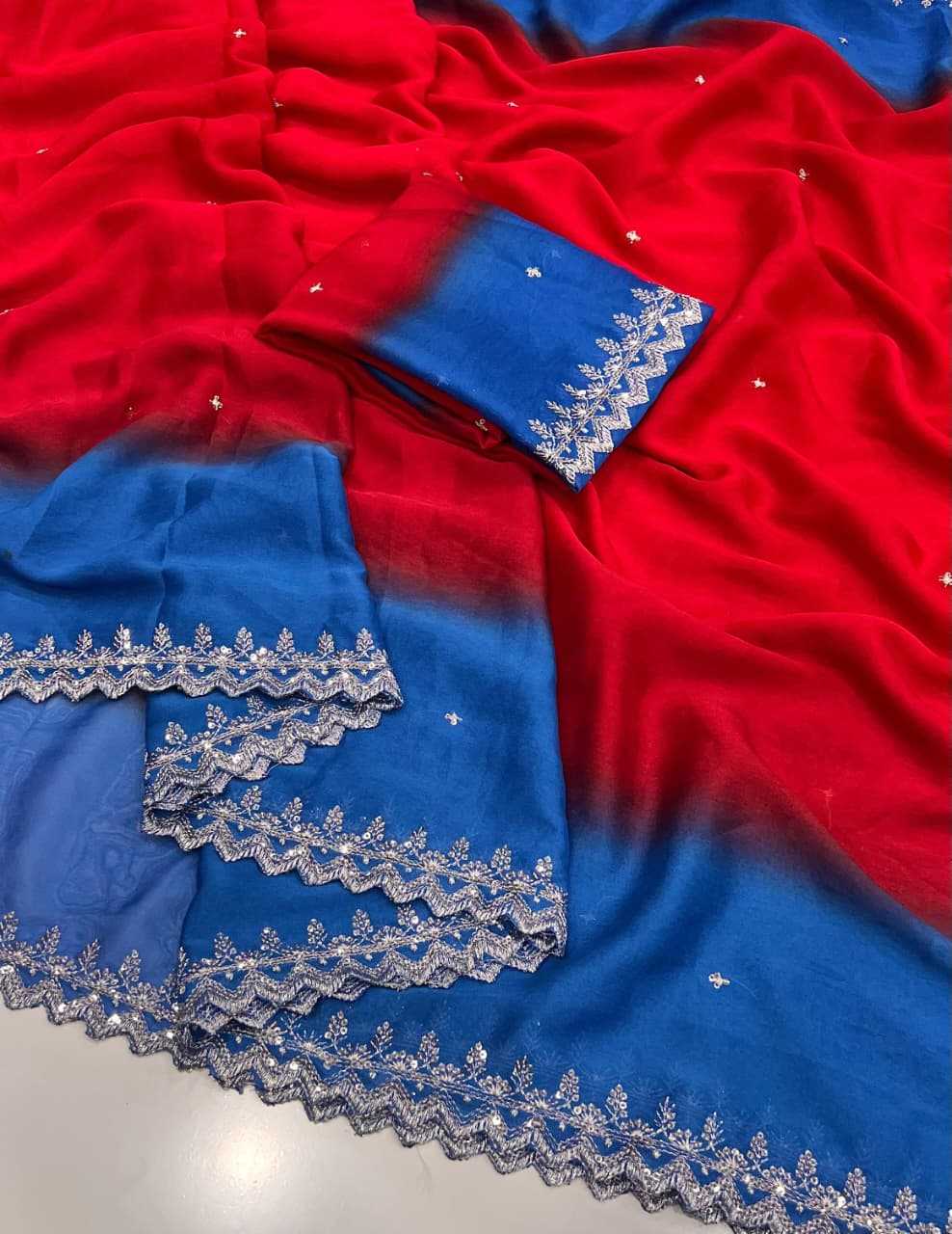 SEQUINS WORK SAREE