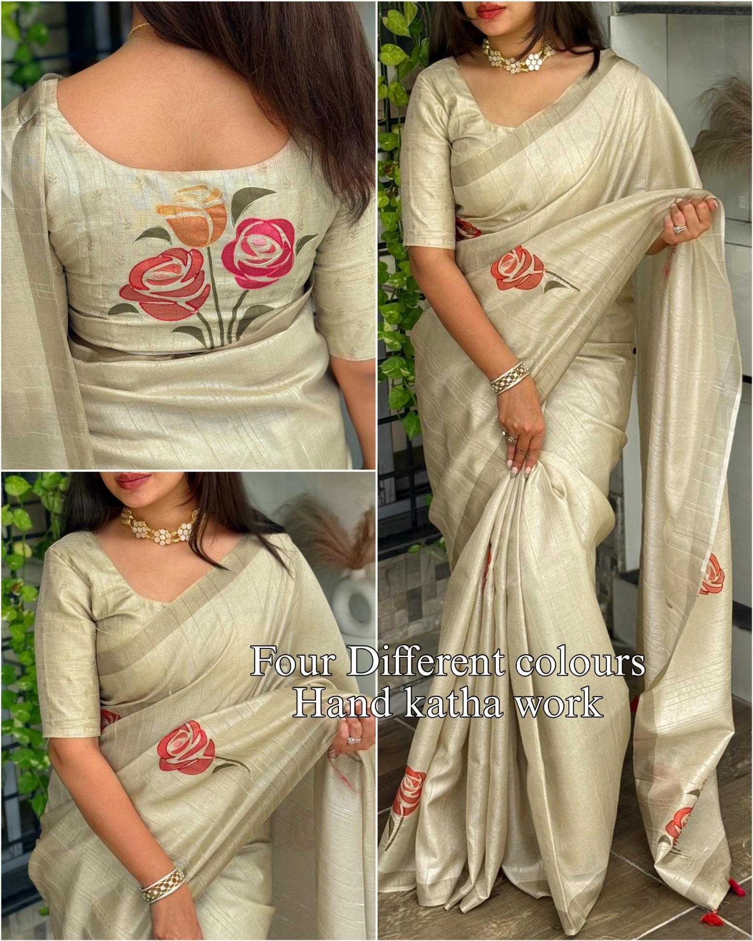 HAND PRINTED SAREE