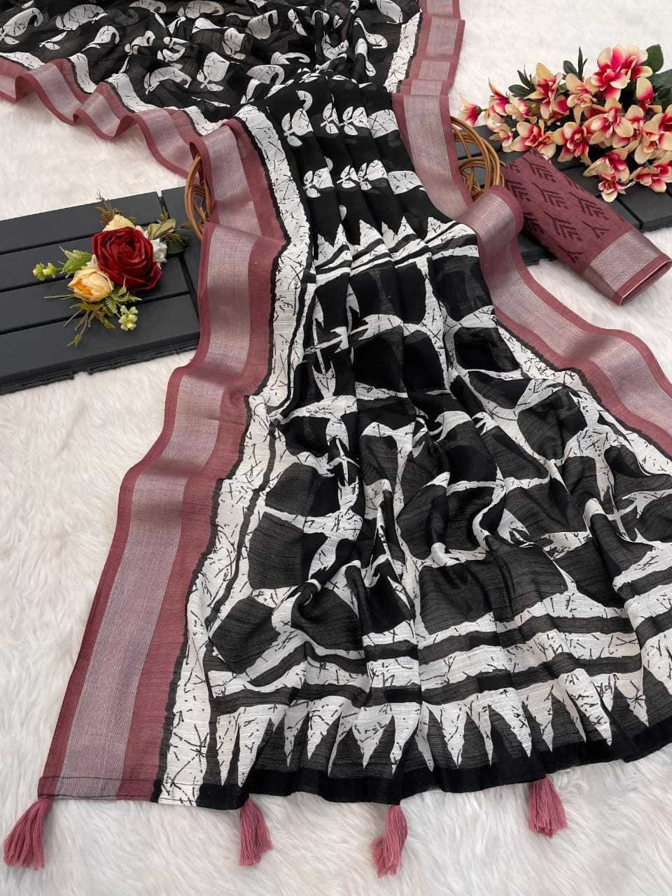 COTTON LINEN SAREES