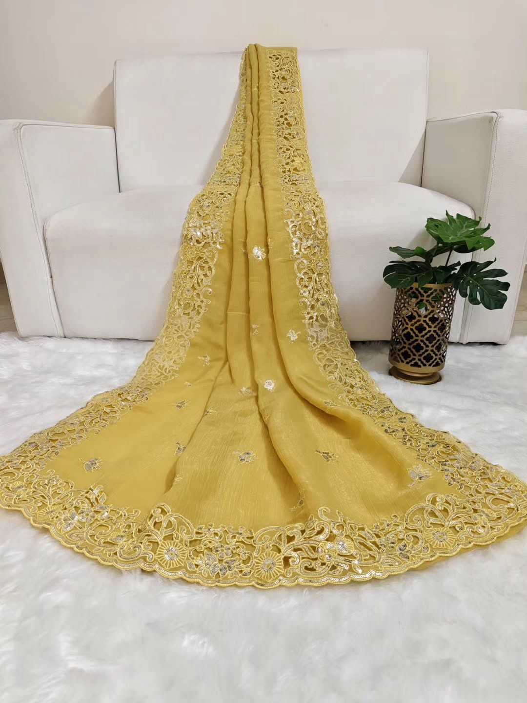 YELLOW SILK SAREES