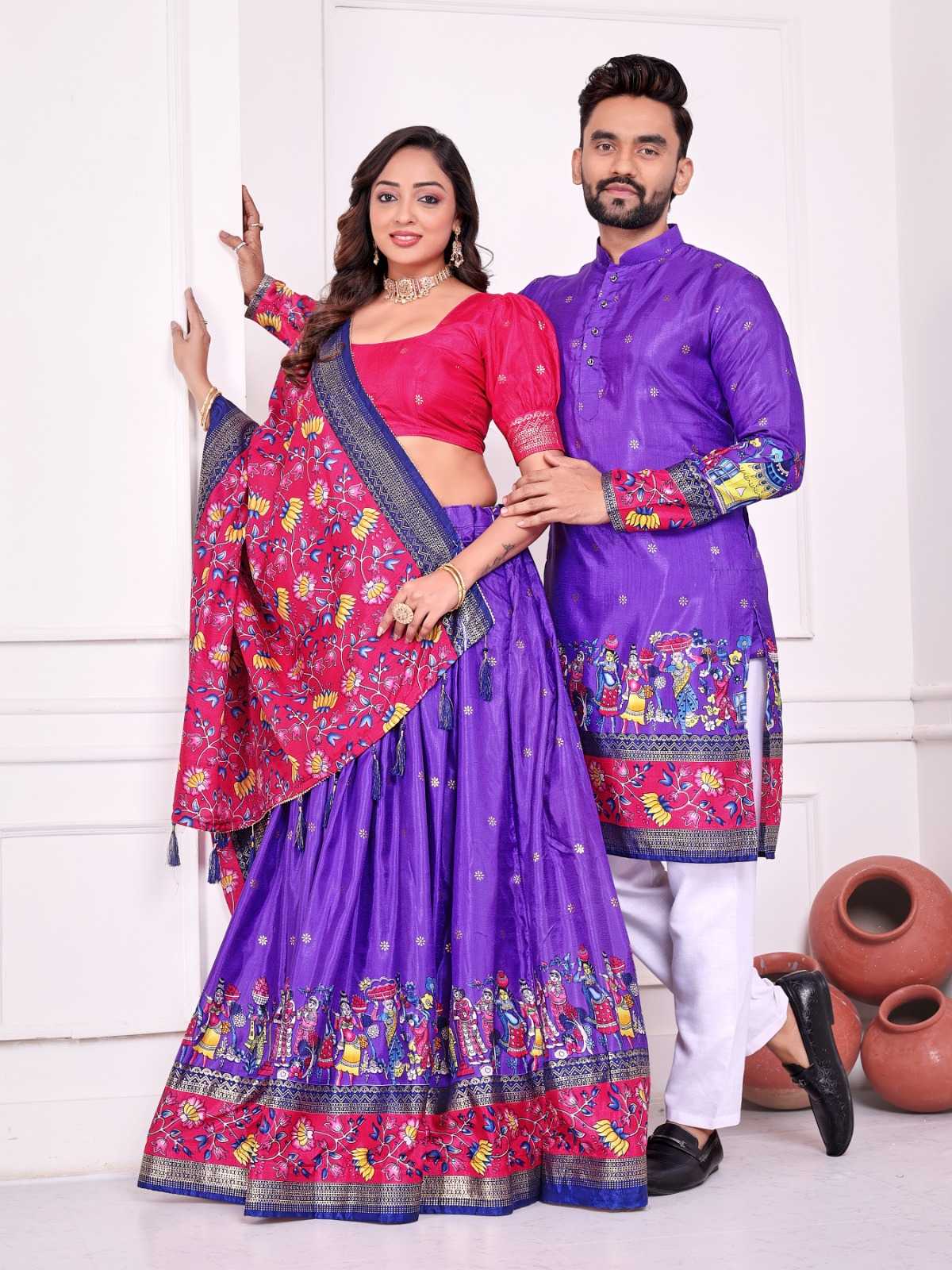 COUPLE MATCHING ETHNIC OUTFITS