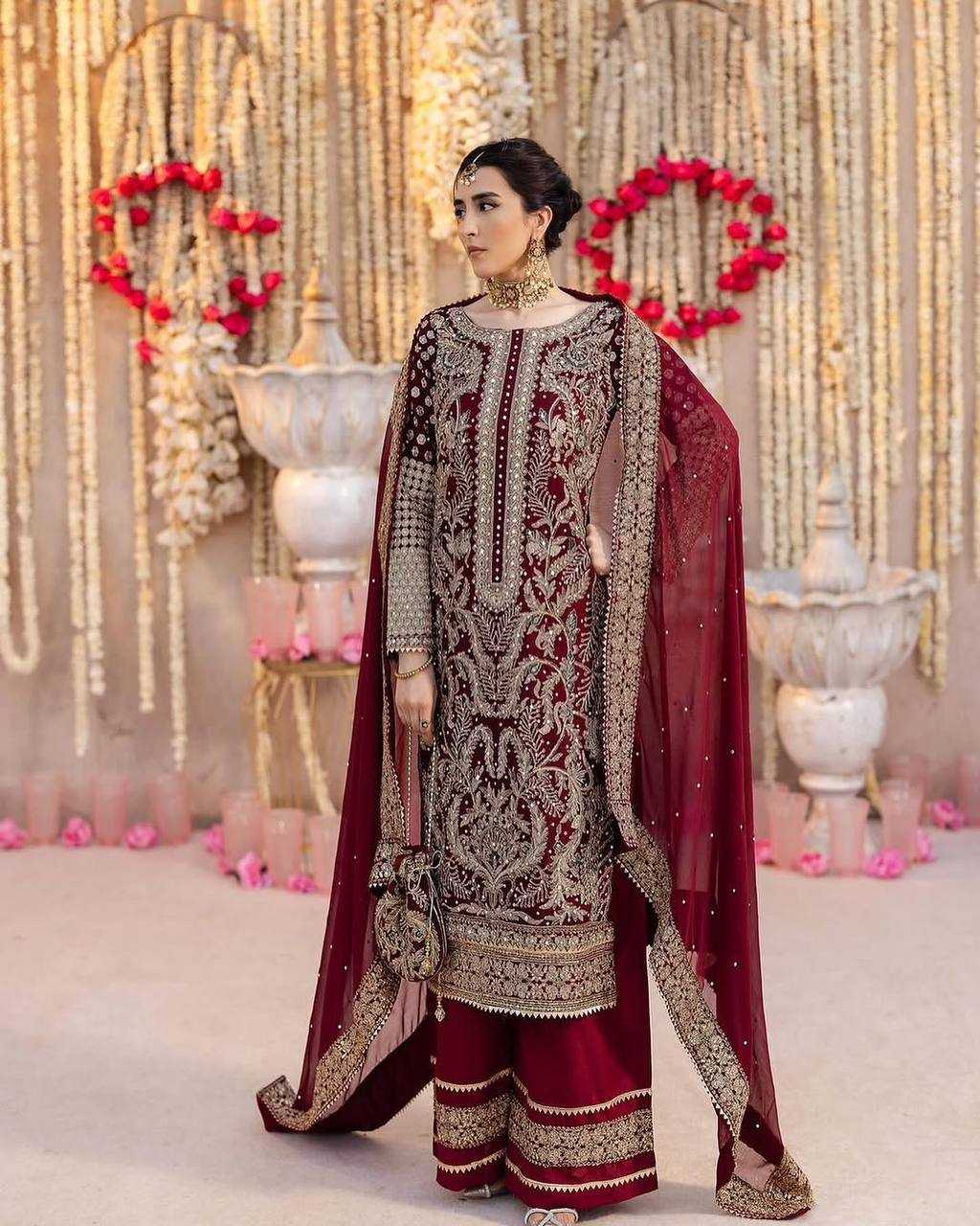 MAROON SALWAR SUIT