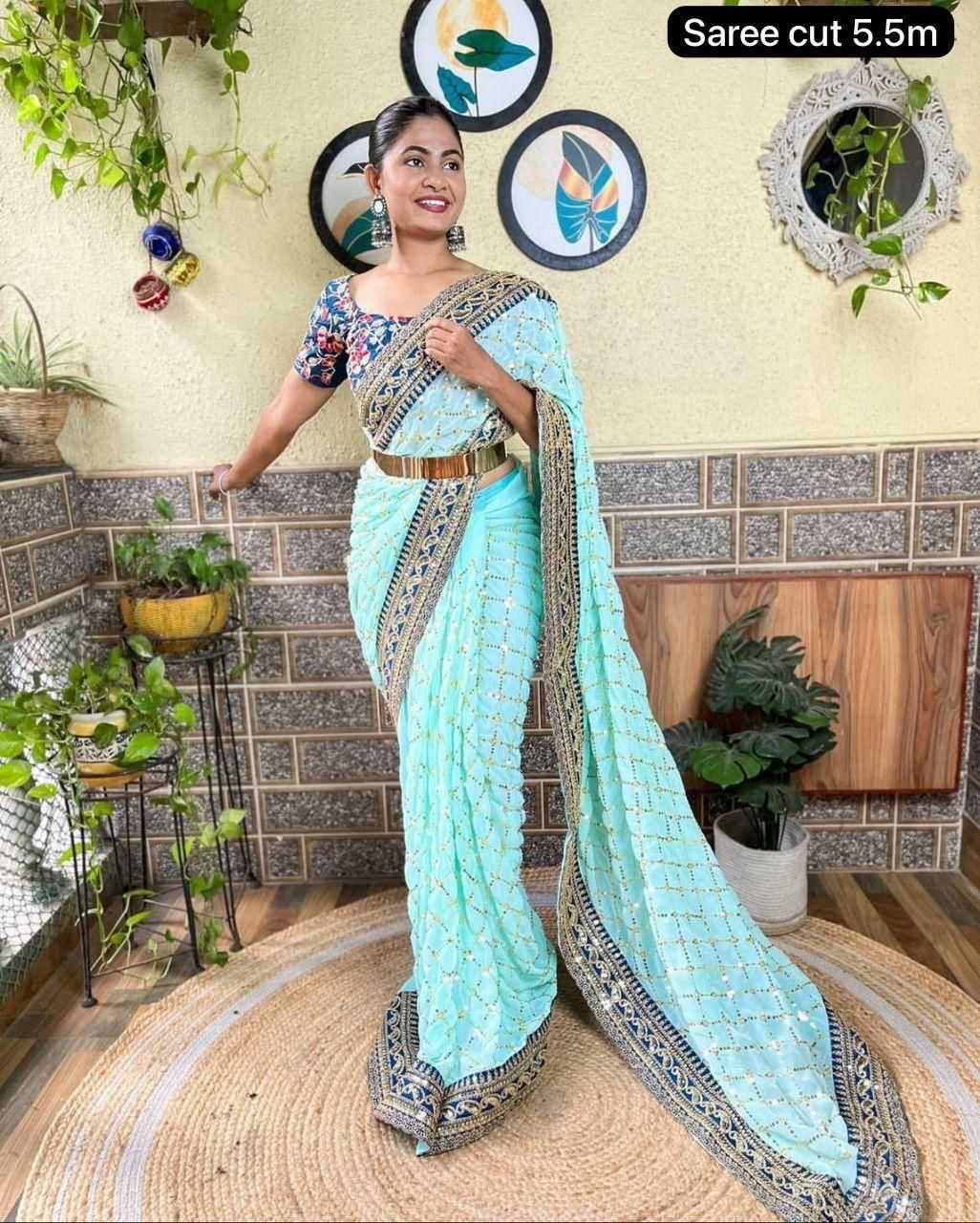 BLUE SAREES