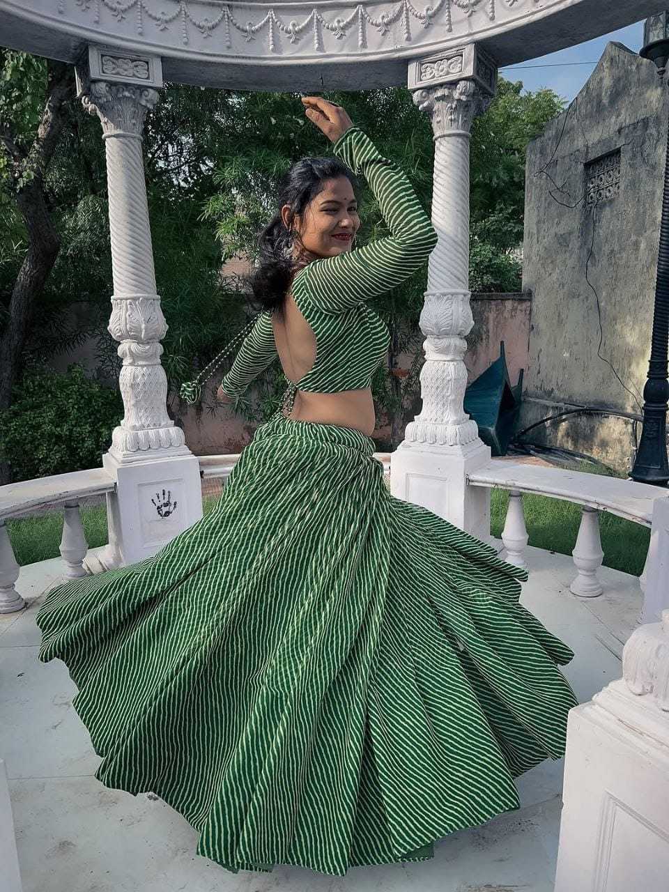 GREEN LEHENGA