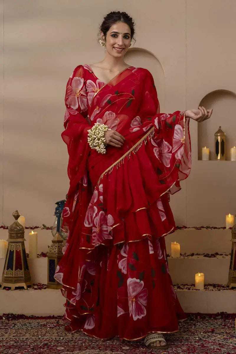 RED SAREES