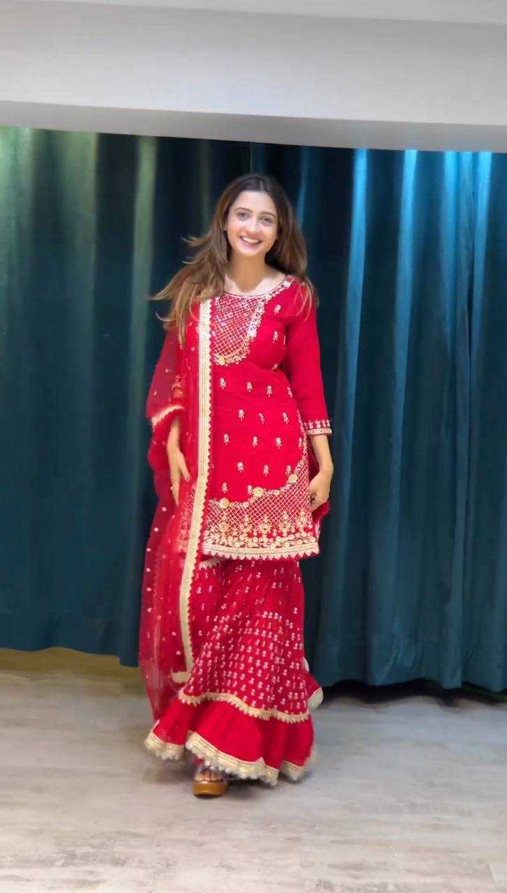 RED SALWAR SUIT