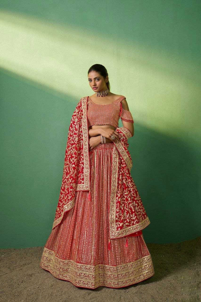 RED LEHENGA