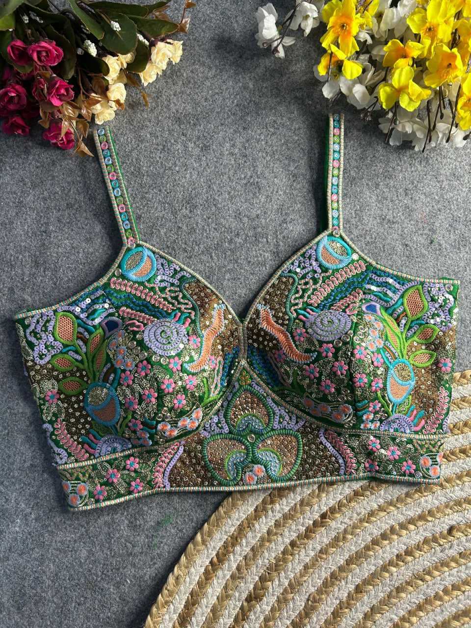 SEQUENCE EMBROIDERY BLOUSE