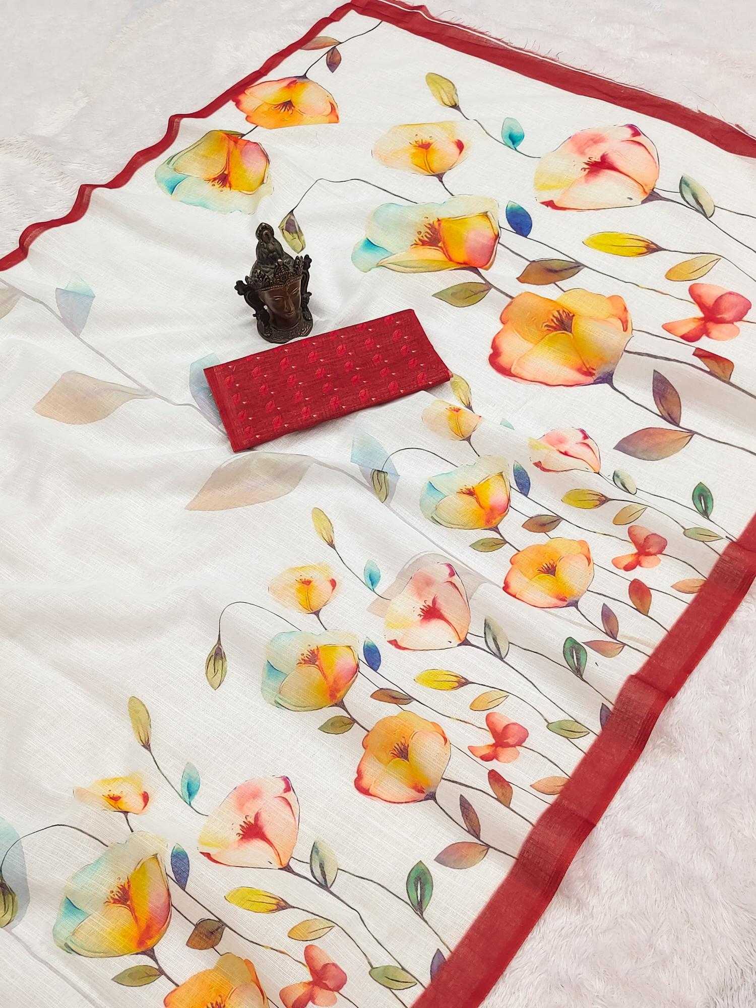 COTTON LINEN SAREES