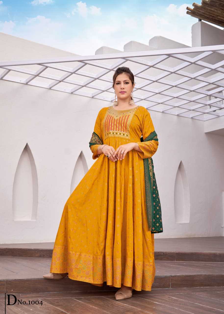 EMBROIDERED GOWN