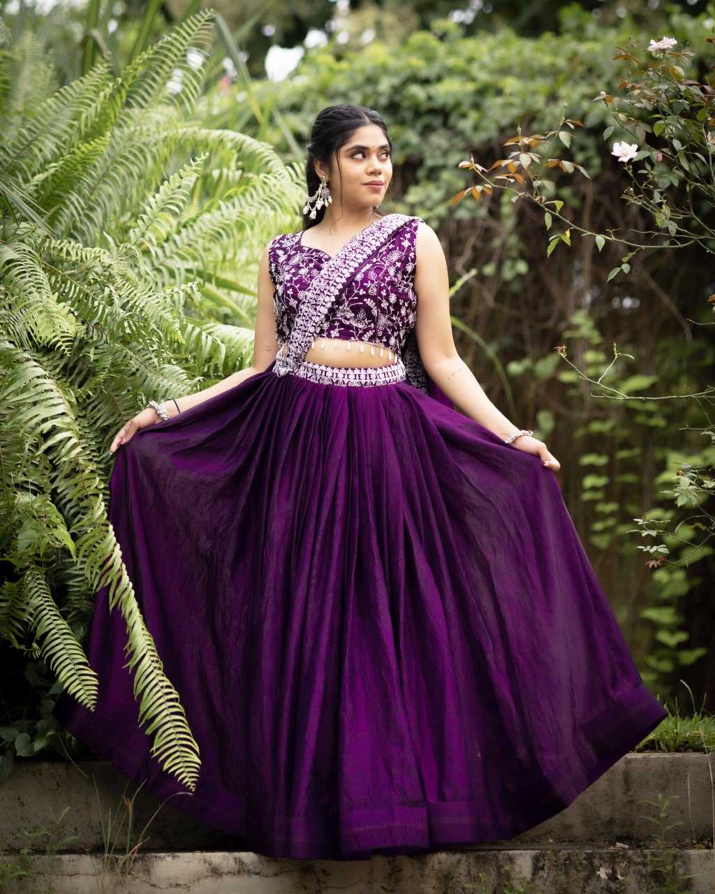 SATIN LEHENGA