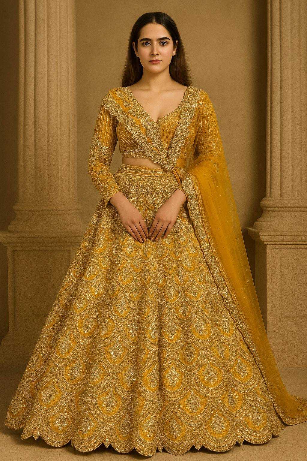 LEHENGA FOR HALDI