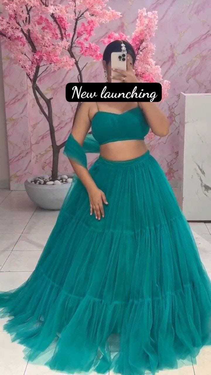 NET LEHENGA CHOLI