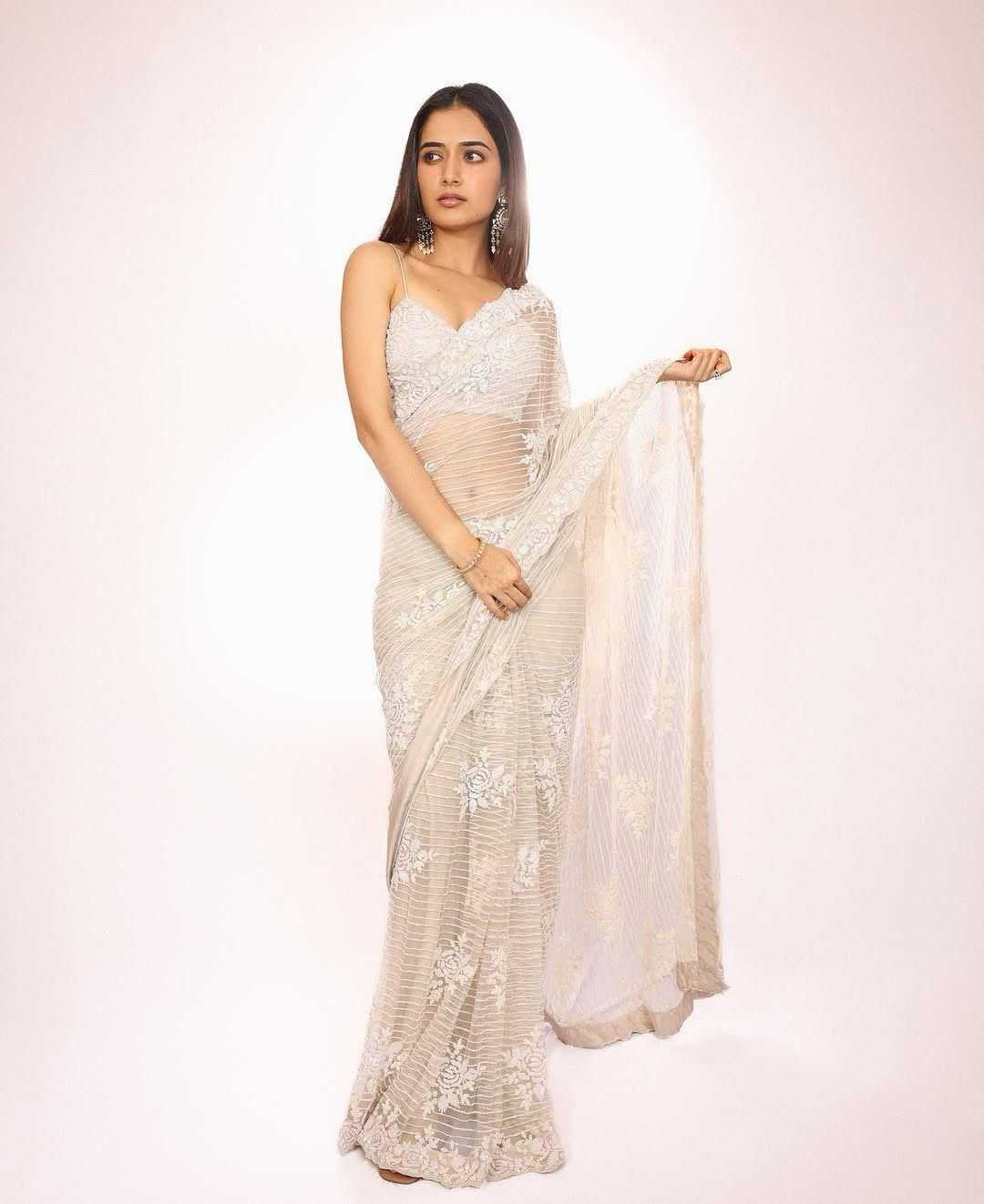 WHITE SAREES