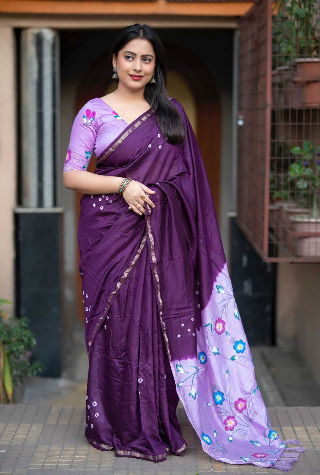 HAND PRINTED SAREE