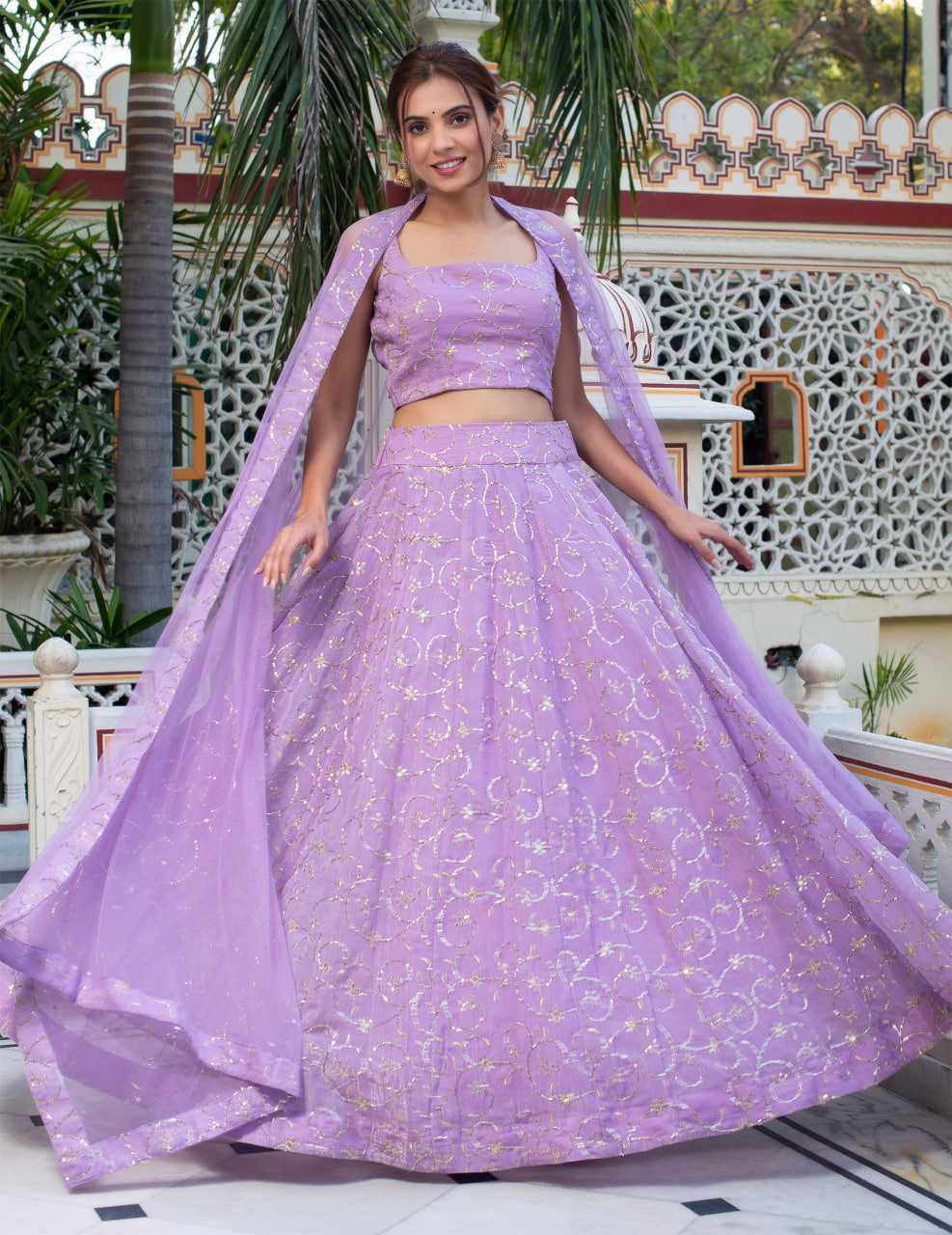 PURPLE LEHENGA