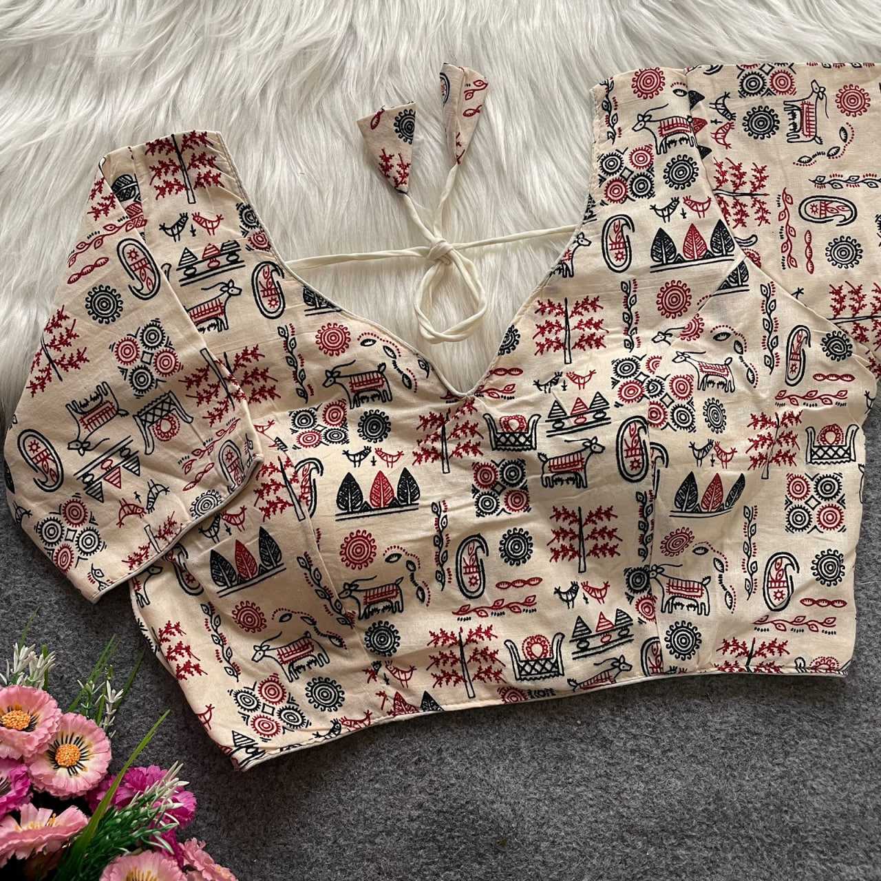 V-NECK BLOUSES