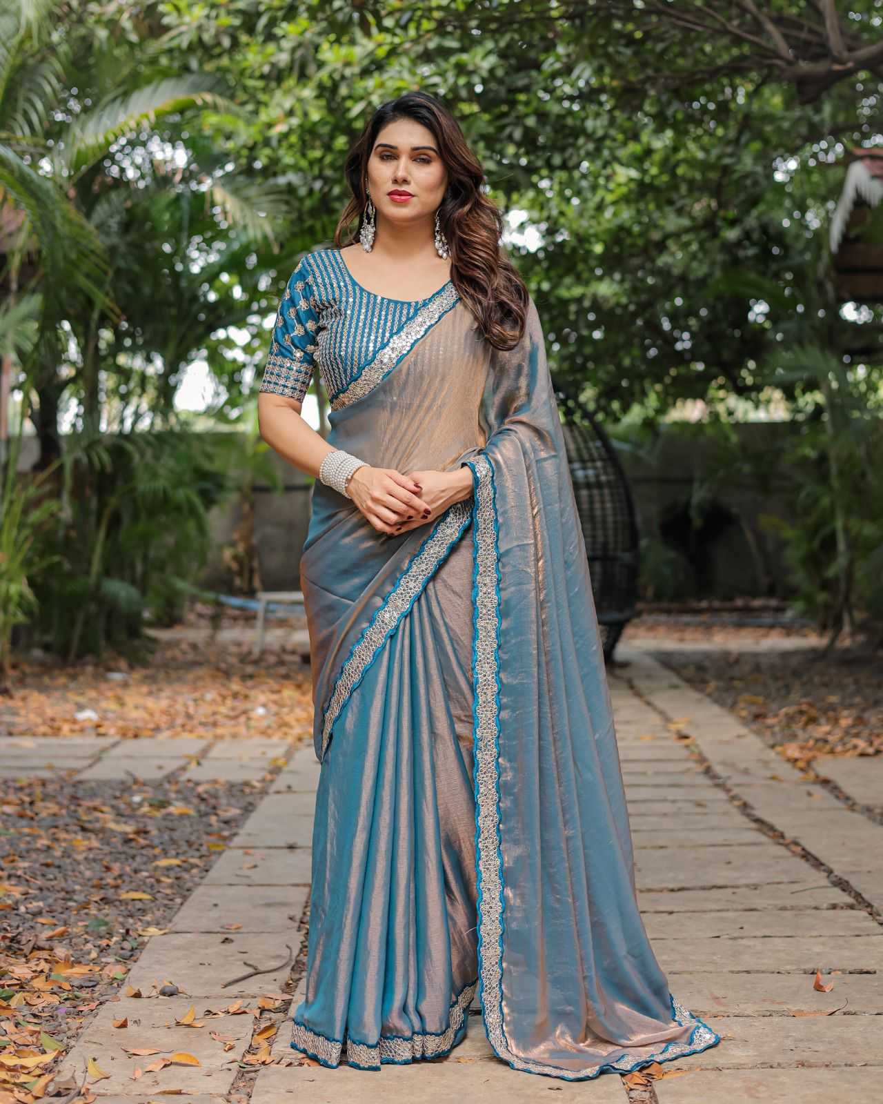 LACE BORDER SAREES